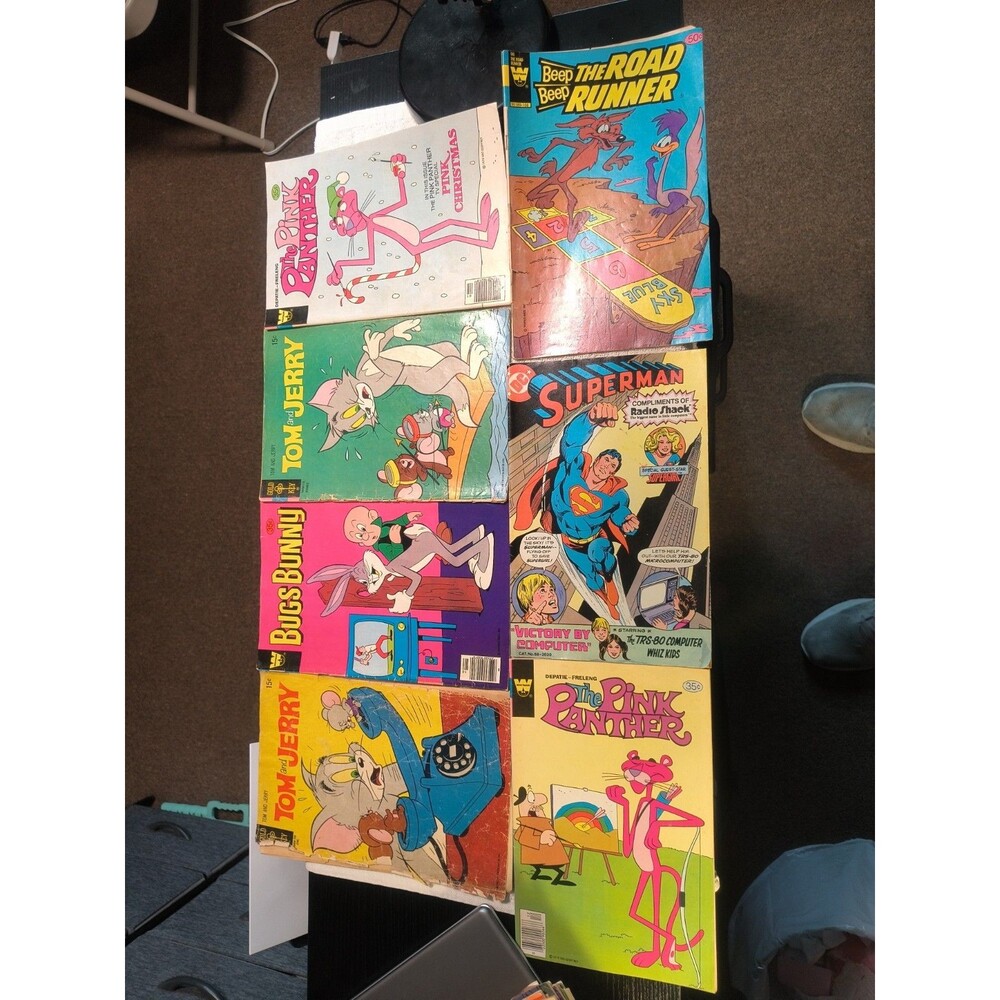Vintage 1960s 1970s Comic Book Lot Of 24 Book Superman Bugs Bunny Tom And Jerry